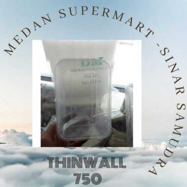 DM Thin Wall 750 / 1000 ml / Food Container Kotak Makan Plastik 750ml