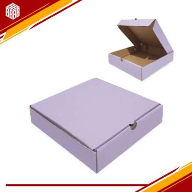 Box LD 21 x 21 x 5 cm, Kardus/Baju/Karton/Hampers/Sweetpack/hampers/Box kado/Gift Box ungu