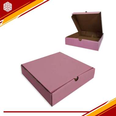 Box LD 21 x 21 x 5 cm, Kardus/Baju/Karton/Hampers/Sweetpack/hampers/Box kado/Gift Box pink