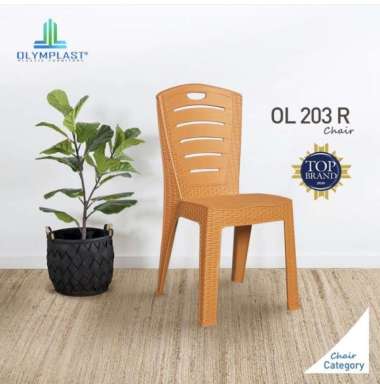 Gratis Ongkir Kursi Plastik Olymplast Sandaran Ol 203 Coklat muda