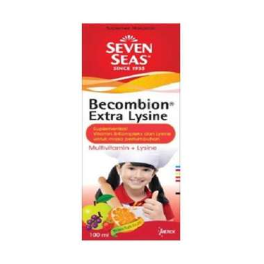 Seven Seas Becombion Ekstrak Lysine Sirup 100 ML Suplemen/Vitamin Anak