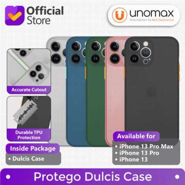 Case iPhone 13 / 13 Pro / 13 Pro Max Protego Dulcis Soft Matte TPU Slim Casing iPhone 13 Pro Emerald
