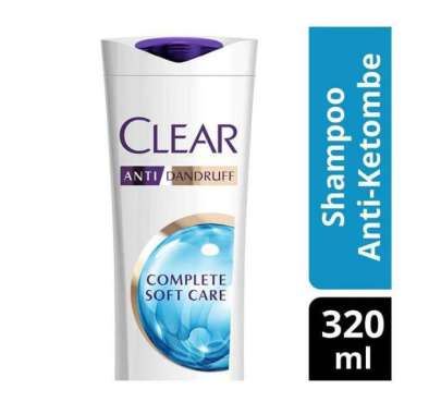 CLEAR Anti Dandruff Ice Cool Menthol Shampoo 320ml (CLEAR Menthol 320 ml) biru