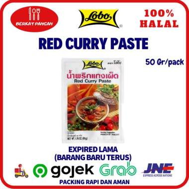 LOBO Tom Yum Paste / Green Curry Paste / Red Curry Paste Ala Thailand Kari Merah