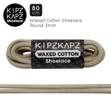 KIPZKAPZ WS18 Tali Sepatu Lilin / Waxed Cotton Round Shoelace [3mm] 80 cm Beige