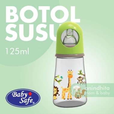 BABYSAFE Feeding Bottle 125ml Botol Susu Bayi Baby Safe Hijau