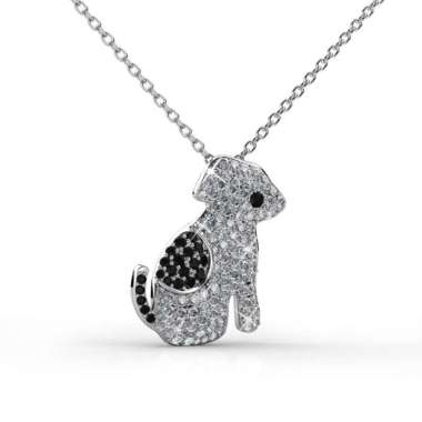 Doggie Pendant Kalung Kristal - Crystals by Her Jewellery