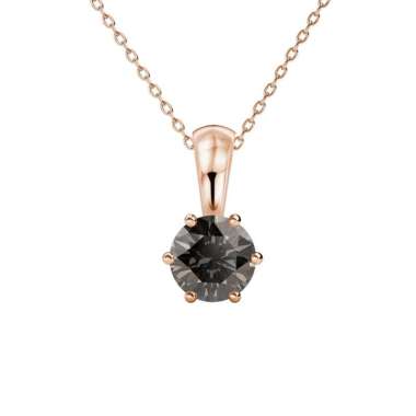 Galaxy Stone Pendant Rose Gold - Kalung Kristal by Her Jewellery Silver Night