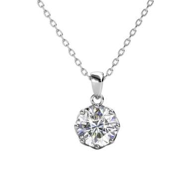 Her Jewellery Lily Pendant - Kalung Crystals from Rose Gold