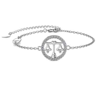 12 Circlet Zodiac Bracelet - Gelang Crystal by Her Jewellery Libra
