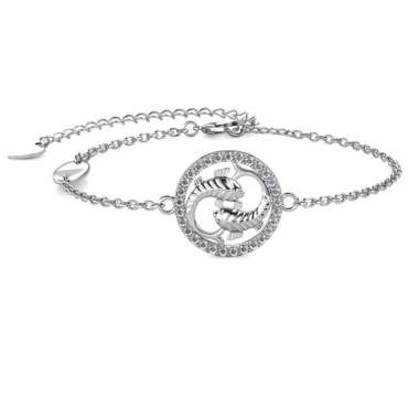 12 Circlet Zodiac Bracelet - Gelang Crystal by Her Jewellery Pisces