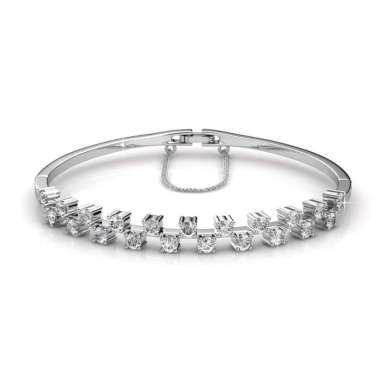 Sweet Bangle - Gelang Crystal by Her Jewellery White Gold