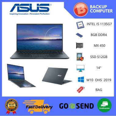 ASUS ZENBOOK UX435EG IPS511NP I5 1135G7 8GB 512SSD MX450 2GB W10+OHS