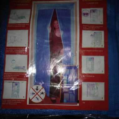 tirai sekat kelambu jaring magnet anti nyamuk pintu