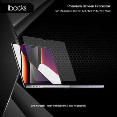ibacks Screen Protector for MacBook PRO 16 inch M1/M1 PRO / M1 MAX