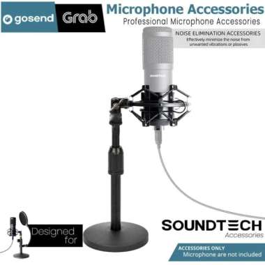 SOUNDTECH Stand Table for Microphone Mic Condenser Soundtech 100 % ORIGINAL Multicolor