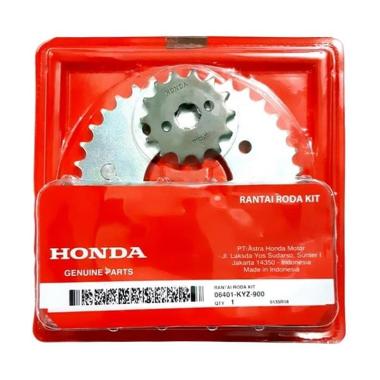 AHM Drive Chain Kit Rantai Roda Motor for Honda Supra X 125 Helm In or Honda Supra X 125 Helm In FI
