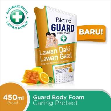 Promo Harga Biore Guard Body Foam Caring Protect 450 ml - Blibli