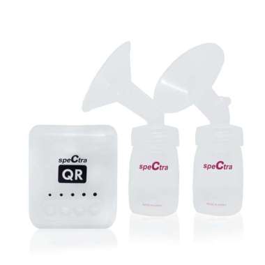 Spectra QR Rechargeable Double Breastpump Pompa ASI Portable Corong Ganda Icy Blue