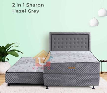 2in1 Sorong Paradise SHARON Hazel Grey Uniland Springbed 120 x 200