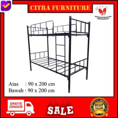 Ranjang Tingkat Besi |Ranjang Susun Minimalis |Kasur Tingkat BB|90/90 Hanya Ranjang