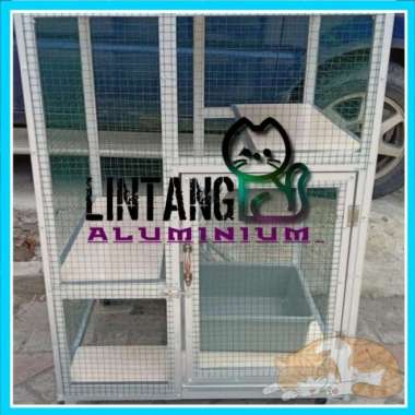 Kandang Kucing Galvalum holo kawat ram
