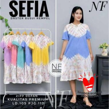 DASTER KAOS SEFIA BUSUI REMPEL KAOS COTTON BAJU TIDUR LENGAN PENDEK
