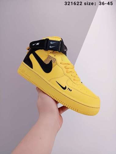 Nike Air Force 1 Mid Beige Green White Mens Running Shoes 808788-999 -  Sepsport