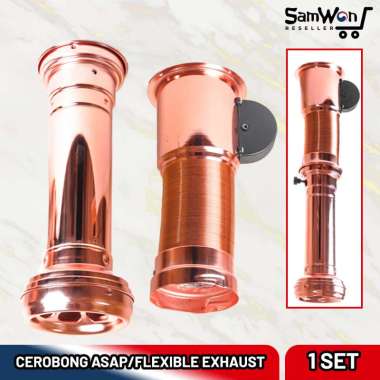 Flexible Exhaust BBQ Restoran Korea Cerobong Asap WARNA ROSE GOLD