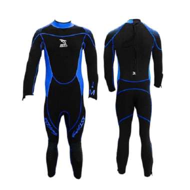 IST - Baju selam - Wetsuit 3mm - Jumpsuit - WS713 WS-713-A (BIRU) L