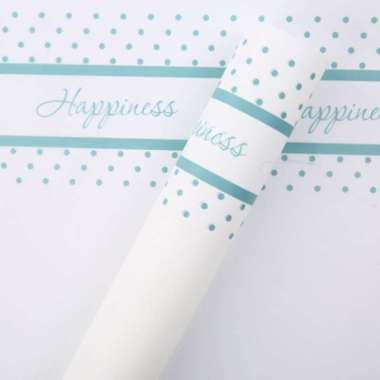 Better Home Wrapping Paper Motif Polkadot Flower Wrapping Polkadot Gold Line Happiness EMYAL White G