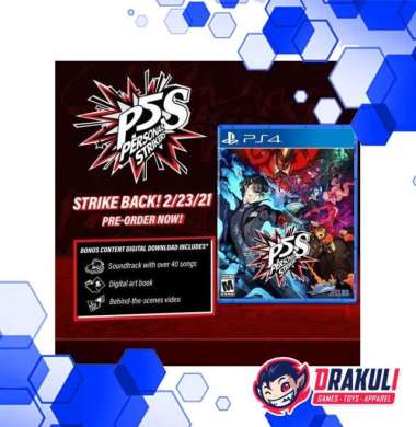PS4 Persona 5 Strikers Limited Edition (Region 2/Eur/English)