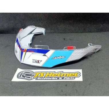 Spoiler 3D Kyt Tt Course Ttc Motif Premium RTF GP Blue White CLEAR