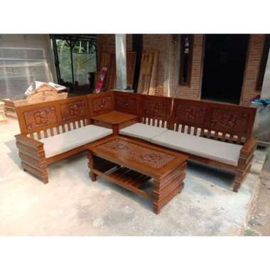 kursi sudut sofa minimalis/kursi sudut jati