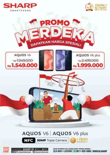 HP SHARP AQUOS V6 SH-C03 SMARTPHONE SHARP MURAH