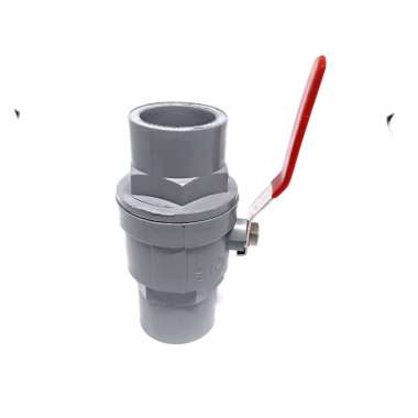 Ball Valve PVC Gagang Besi Stop Keran Air Stop Kran 1 Inci