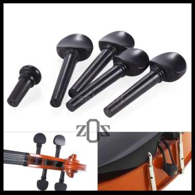 Dryer Tuning Machine Peg Biola Violin Fiddle Endpin Set Ebony ½