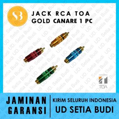 Jack Rca TOA Gold Canare 1 Pcs