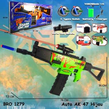 Pistolan UMP PUBG FF Peluru Busa Nempel Soft Bullet Automatic BRO1279