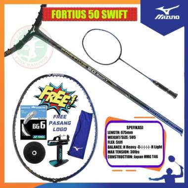 MIZUNO FORTIUS 50 SPIRIT / RAKET MIZUNO / RAKET BADMINTON ORIGINAL PAKET 2