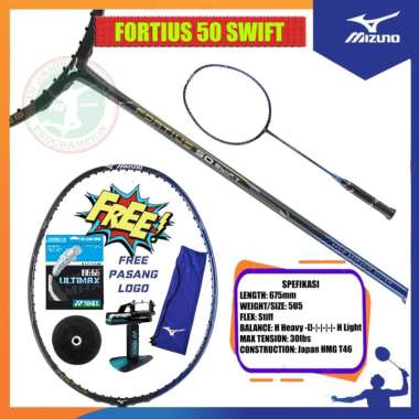 MIZUNO FORTIUS 50 SPIRIT / RAKET MIZUNO / RAKET BADMINTON ORIGINAL PAKET 3