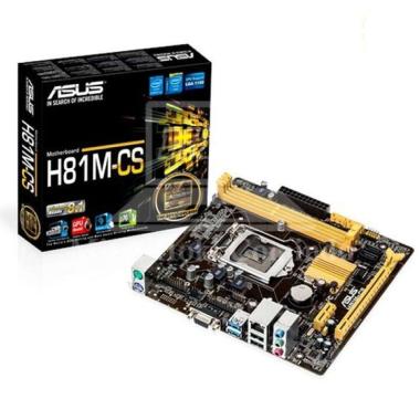 MAINBOARD / MOTHERBOARD ASUS H81M-CS Resmi Socket 1150,D3