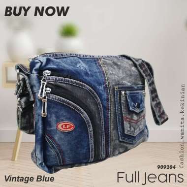 Tas Selempang Slempang Bahu Wanita Jeans Denim Levis Tas Casual Slimbag Slingbag Sling Bag Slendang 