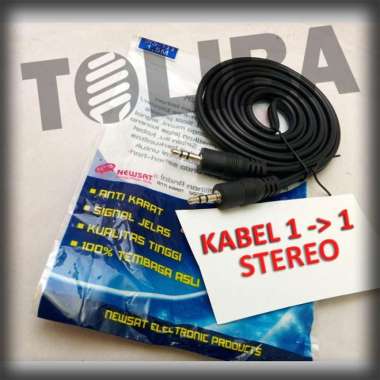 kabel audio 1-1 stereo hp pc laptop /Cable Aux Audio 3.5mm Stereo Jack Hitam