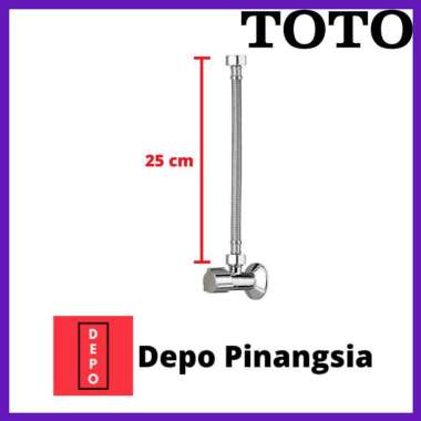 Selang fleksibel lemes + stop kran TOTO TX277S