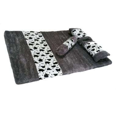 Kasur Bulu Rasfur Lipat Lantai Karakter Genesis Minimalis Uk.180x120x6 Abu Cw