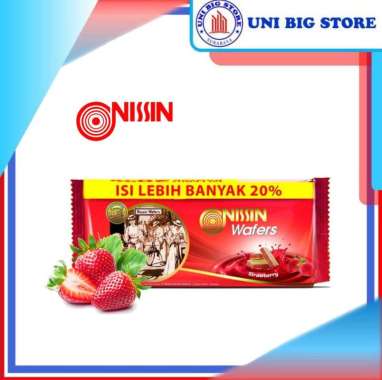 Nissin Snack Wafer Chocolate Coklat Strawberry Peanut Cheese Keju WaferStrawberry