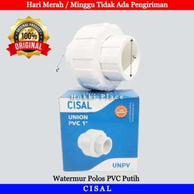 WATERMUR POLOS PUTIH PVC UNION CISAL 1/2 3/4 & 1 INCH WATER MUR 1" INCH