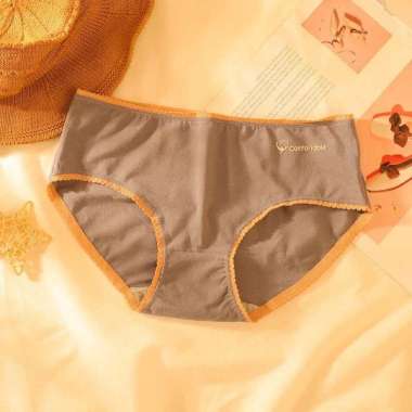 CC CD001 Celana Dalam Wanita Import Super Nyerap Anti Bakteri dan Bahan Halus Lembut dan Enak Darkgr