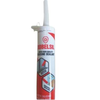 Lem kaca sealant putih 300ml, Dobelsil, silicone sealant white 300ml